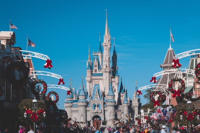 Overnight Holiday Decorations in Disney World Post Halloween